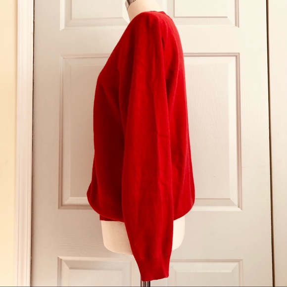 Saks 5th Avenue Cashmere Cardigan Button Slouchy Sweater Made in England… - Picture 5 of 9